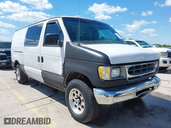 1998 Ford Econoline Cargo z VIN 1FTPE24L0WHA26141, wystawiony jako IAAI lot #42222412 z przebiegiem 345 331 mil mil oraz . Historia ofert i sprzedaży dostępna na DreamBid. Obrazek 1.