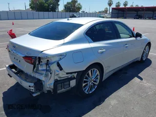 2018 Infiniti Q50 Luxe with VIN JN1EV7AP6JM352203, listed as a IAAI auction lot 42708336 with 79,994 mi miles and . Bid and sale history available at DreamBid. Image 4.