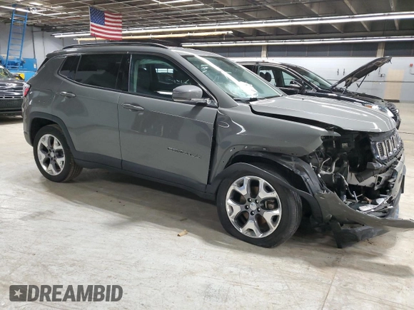 2021 Jeep Compass Limited with VIN 3C4NJDCB8MT524030, listed as a Copart auction lot 51292855 with 69,328 mi miles and Salvage Title. Bid and sale history available at carsss.com. Image 4.