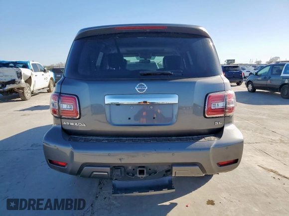 2020 Nissan Armada SL with VIN JN8AY2ND8L9109685, listed as a Copart auction lot 48924385 with 77,086 mi miles and Clean Title. Bid and sale history available at carsss.com. Image 6.