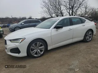 2022 Acura TLX Technology with VIN 19UUB5F44NA001657, listed as a Copart auction lot 45358845 with 33,036 mi miles and Salvage title. Bid and sale history available at DreamBid. Image 1.