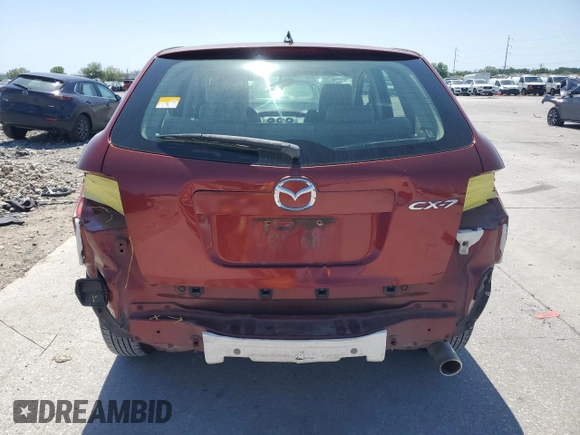 2010 Mazda CX-7 Sport with VIN JM3ER2W50A0311513, listed as a Copart auction lot 52707375 with 102,581 mi miles and Salvage Title. Bid and sale history available at carsss.com. Image 6.