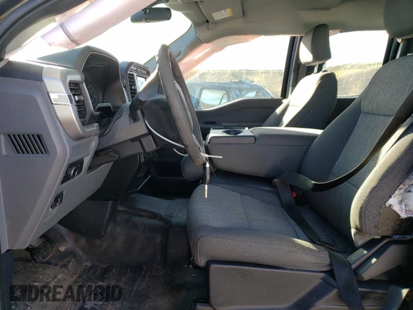 2022 Ford F-150 XL with VIN 1FTEX1EP4NKE30915, listed as a Copart auction lot 53478245 with 33,365 mi miles and Salvage title. Bid and sale history available at DreamBid. Image 7.