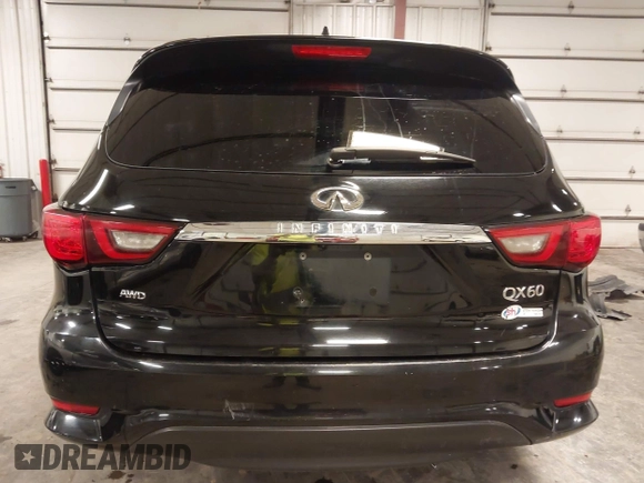 2019 Infiniti QX60 Luxe with VIN 5N1DL0MMXKC565309, listed as a IAAI auction lot 42184987 with 129,985 mi miles and . Bid and sale history available at DreamBid. Image 17.