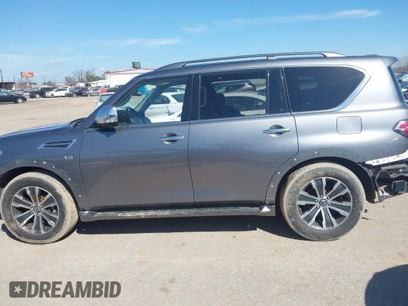 2020 Nissan Armada SL with VIN JN8AY2ND2L9110735, listed as a IAAI auction lot 41673284 with 80,407 mi miles. Bid and sale history available at carsss.com. Image 15.