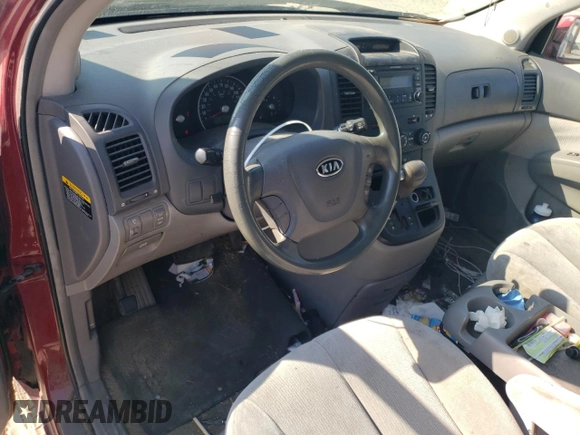 2007 Kia Sedona LX with VIN KNDMB233176190864, listed as a Copart auction lot 77267064 with 205,149 mi miles and Salvage Title. Bid and sale history available at carsss.com. Image 8.