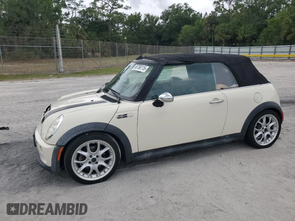 2006 MINI Convertible S with VIN WMWRH335X6TK57115, listed as a Copart auction lot 55756115 with 76,130 mi miles and Clean Title. Bid and sale history available at DreamBid. Image 1.