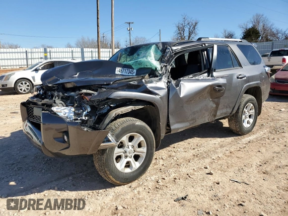 2022 Toyota 4Runner SR5 with VIN JTEMU5JR8N6070247, listed as a Copart auction lot 46717345 with Not provided miles and Salvage title. Bid and sale history available at DreamBid. Image 1.