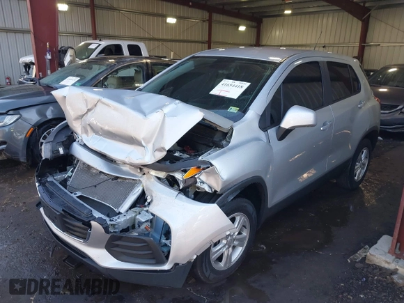 2020 Chevrolet Trax LS with VIN 3GNCJNSBXLL218869, listed as a IAAI auction lot 41654418 with 76,769 mi miles. Bid and sale history available at carsss.com. Image 2.