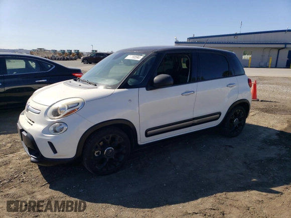 2015 FIAT 500L Urbana Trekking with VIN ZFBCFADHXFZ032494, listed as a Copart auction lot 78280594 with 129,513 mi miles and Salvage Title. Bid and sale history available at carsss.com. Image 1.