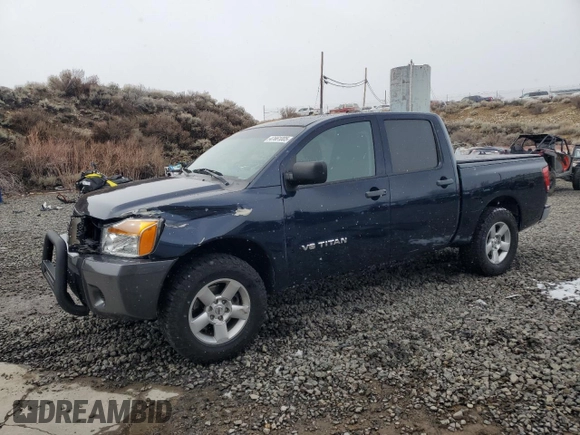 2008 Nissan Titan XE with VIN 1N6AA07D38N314389, listed as a Copart auction lot 47661005 with 145,244 mi miles and Salvage Title. Bid and sale history available at carsss.com. Image 1.