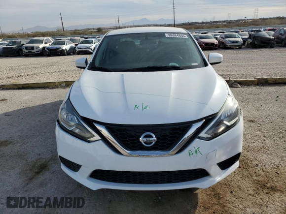2017 Nissan Sentra S with VIN 3N1AB7AP7HY261908, listed as a Copart auction lot 89384855 with 151,865 mi miles and Salvage title. Bid and sale history available at DreamBid. Image 5.