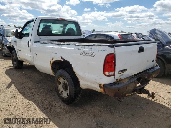 2007 Ford F-250 XL with VIN 1FTNF21577EA03016, listed as a Copart auction lot 65727204 with 132,073 mi miles and Salvage Title. Bid and sale history available at DreamBid. Image 2.