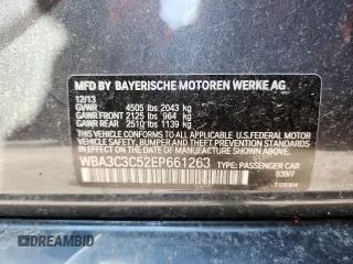 2014 BMW 3 Series 320i xDrive z VIN WBA3C3C52EP661263, wystawiony jako Copart lot #63203495 z przebiegiem 190 412 mil mil oraz Nie do naprawy • Non repairable. Historia ofert i sprzedaży dostępna na DreamBid. Obrazek 12.
