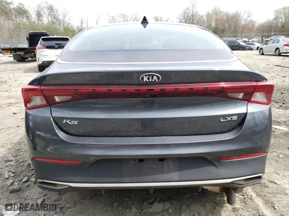 2021 Kia K5 LXS with VIN 5XXG14J21MG042622, listed as a Copart auction lot 51327505 with 49,860 mi miles and Salvage Title. Bid and sale history available at carsss.com. Image 6.