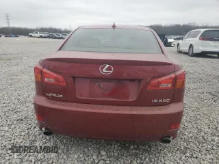 2007 Lexus IS with VIN JTHBK262875040801, listed as a Copart auction lot 48051995 with 153,815 mi miles and Salvage Title. Bid and sale history available at carsss.com. Image 6.