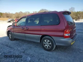 2005 Kia Sedona LX with VIN KNDUP132056683645, listed as a Copart auction lot 86584104 with 0 mi miles and Salvage Title. Bid and sale history available at carsss.com. Image 2.