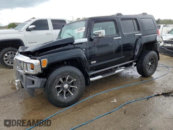 2007 Hummer H3 SUV with VIN 5GTDN13E078120322, listed as a Copart auction lot 72453664 with 238,263 mi miles and Non Repairable. Bid and sale history available at carsss.com. Image 1.