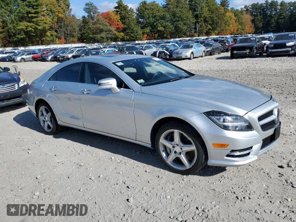 2014 Mercedes-Benz CLS-Class CLS 550 with VIN WDDLJ9BB1EA098265, listed as a Copart auction lot 76141154 with 76,715 mi miles and Clean Title. Bid and sale history available at carsss.com. Image 4.