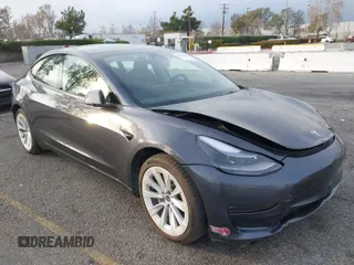 2023 Tesla Model 3 Long Range with VIN 5YJ3E1EB7PF681784, listed as a IAAI auction lot 41534837 with 20,882 mi miles and . Bid and sale history available at DreamBid. Image 1.