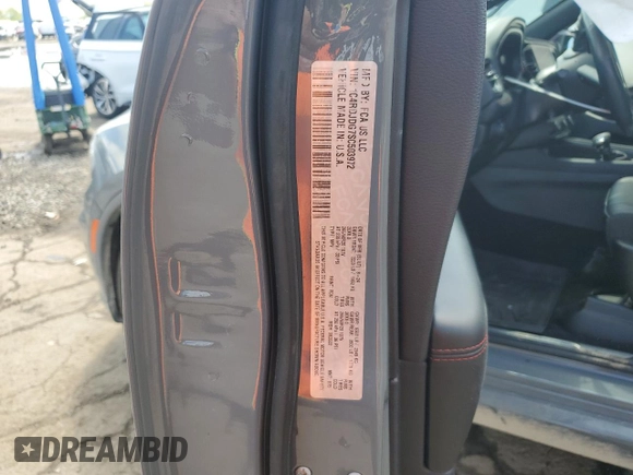 2025 Dodge Durango GT Plus with VIN 1C4RDJDG7SC503972, listed as a Copart auction lot 56074765 with 7,104 mi miles and Salvage title. Bid and sale history available at DreamBid. Image 12.