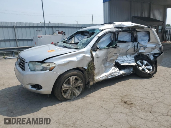 2008 Toyota Highlander Sport with VIN JTEES43AX82021168, listed as a Copart auction lot 60386755 with Not provided miles and Salvage title. Bid and sale history available at DreamBid. Image 1.