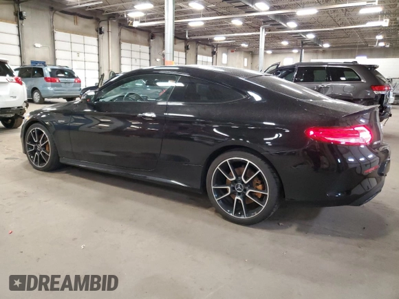2017 Mercedes-Benz C 43 AMG with VIN WDDWJ6EB5HF457406, listed as a Copart auction lot 52108435 with 44,171 mi miles and Salvage title. Bid and sale history available at DreamBid. Image 2.