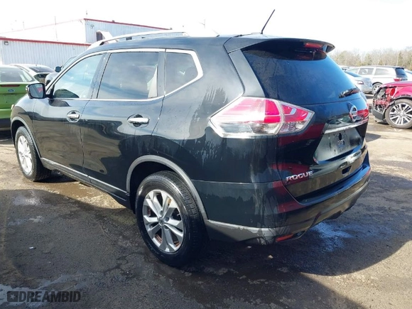 2015 Nissan Rogue SV with VIN 5N1AT2MV6FC764919, listed as a IAAI auction lot 41688831 with 116041 miles. Bid and sale history available at carsss.com. Image 3.