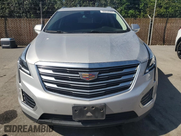 2017 Cadillac XT5 Luxury FWD with VIN 1GYKNBRS5HZ275228, listed as a Copart auction lot 50256405 with 57,480 mi miles and Salvage Title. Bid and sale history available at carsss.com. Image 5.