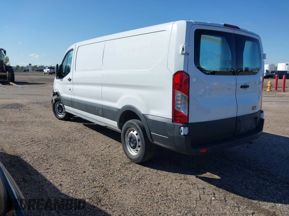 2023 Ford Transit Cargo with VIN 1FTYE1Y82PKA84762, listed as a IAAI auction lot 41718720 with 21,029 mi miles and . Bid and sale history available at DreamBid. Image 3.