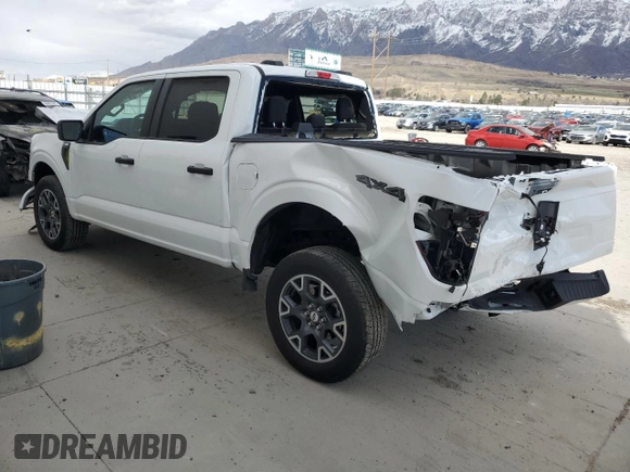 2024 Ford F-150 STX with VIN 1FTEW2LP8RKD25196, listed as a Copart auction lot 49453105 with 13,449 mi miles and Salvage Title. Bid and sale history available at carsss.com. Image 2.