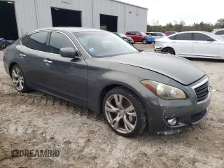 2012 Infiniti M37 with VIN JN1BY1AP1CM334623, listed as a Copart auction lot 88463105 with 132,241 mi miles and Salvage Title. Bid and sale history available at carsss.com. Image 4.