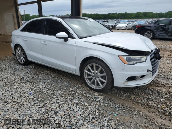 2015 Audi A3 Premium with VIN WAUACGFF8F1012302, listed as a Copart auction lot 54309715 with 94,061 mi miles and Salvage title. Bid and sale history available at DreamBid. Image 4.