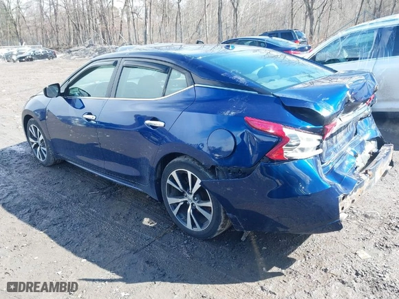 2017 Nissan Maxima SV with VIN 1N4AA6AP7HC391194, listed as a IAAI auction lot 41738273 with 105,222 mi miles. Bid and sale history available at carsss.com. Image 3.
