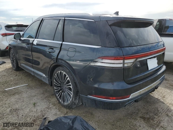 2021 Lincoln Aviator Black Label with VIN 5LM5J9XC6MGL00722, listed as a Copart auction lot 74391884 with 20,744 mi miles and Non Repairable. Bid and sale history available at carsss.com. Image 2.