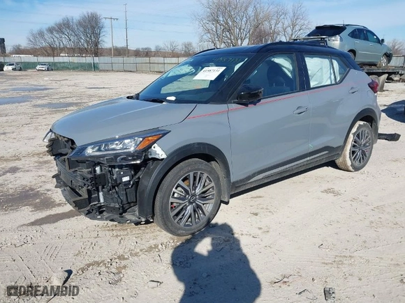 2023 Nissan Kicks SR with VIN 3N1CP5DVXPL520900, listed as a IAAI auction lot 41587131 with 23,130 mi miles. Bid and sale history available at carsss.com. Image 2.