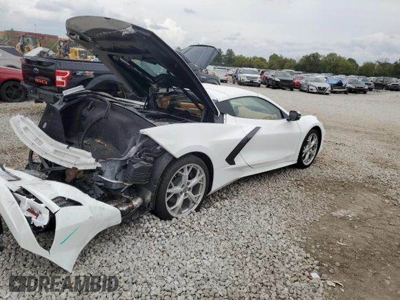 2020 Chevrolet Corvette 3LT with VIN 1G1Y82D49L5000566, listed as a Copart auction lot 73164814 with 5,883 mi miles and Salvage Title. Bid and sale history available at carsss.com. Image 3.