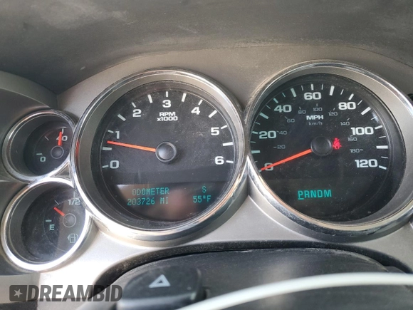 2009 Chevrolet Silverado 1500 LT with VIN 3GCEK23379G230726, listed as a Copart auction lot 50151605 with 203,726 mi miles and Salvage Title. Bid and sale history available at DreamBid. Image 9.