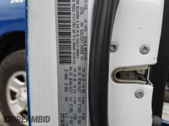 2019 Ram 2500 Tradesman z VIN 3C6UR4CJ1KG517879, wystawiony jako Copart lot #65409294 z przebiegiem 87 132 mil mil oraz Szkoda całkowita • Salvage title. Historia ofert i sprzedaży dostępna na DreamBid. Obrazek 13.