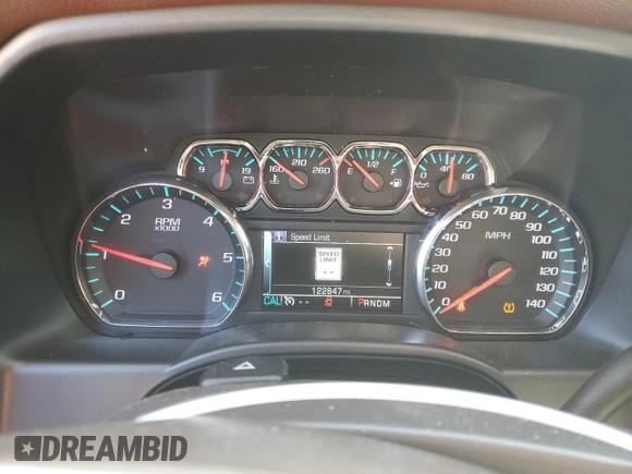 2016 Chevrolet Silverado 1500 High Country with VIN 3GCUKTEC4GG227150, listed as a Copart auction lot 45308675 with 122,847 mi miles and Salvage Title. Bid and sale history available at DreamBid. Image 9.
