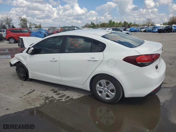 2017 Kia Forte LX with VIN 3KPFK4A71HE153495, listed as a Copart auction lot 46814145 with 0 mi miles and Salvage Title. Bid and sale history available at carsss.com. Image 2.