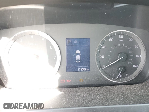 2016 Hyundai Sonata SE with VIN 5NPE24AF7GH267434, listed as a Copart auction lot 51478275 with 171,059 mi miles and Salvage Title. Bid and sale history available at carsss.com. Image 9.