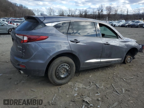 2021 Acura RDX w/Technology Package with VIN 5J8TC2H57ML038587, listed as a Copart auction lot 46600414 with 0 mi miles and Salvage Title. Bid and sale history available at carsss.com. Image 3.