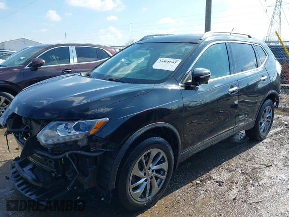 2015 Nissan Rogue SL with VIN 5N1AT2MV8FC899383, listed as a IAAI auction lot 38805565 with 95,236 mi miles and . Bid and sale history available at carsss.com. Image 18.