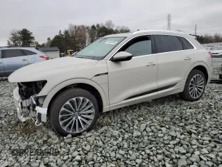 2019 Audi e-tron Prestige with VIN WA1VAAGE6KB021737, listed as a Copart auction lot 44444585 with 37,227 mi miles and Salvage Title. Bid and sale history available at carsss.com. Image 1.