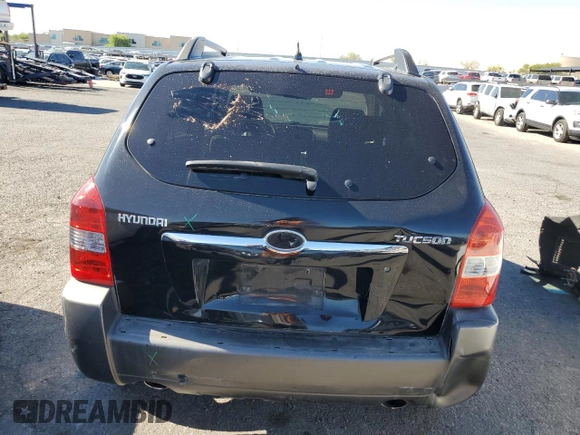 2007 Hyundai Tucson SE with VIN KM8JN12D87U634120, listed as a Copart auction lot 68284734 with 141,429 mi miles and Salvage Title. Bid and sale history available at carsss.com. Image 6.