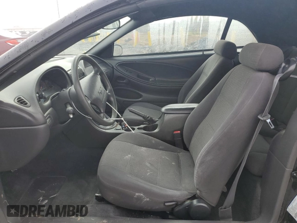 2001 Ford Mustang Deluxe with VIN 1FAFP444X1F212256, listed as a Copart auction lot 50162345 with 157,638 mi miles and Salvage Title. Bid and sale history available at carsss.com. Image 7.