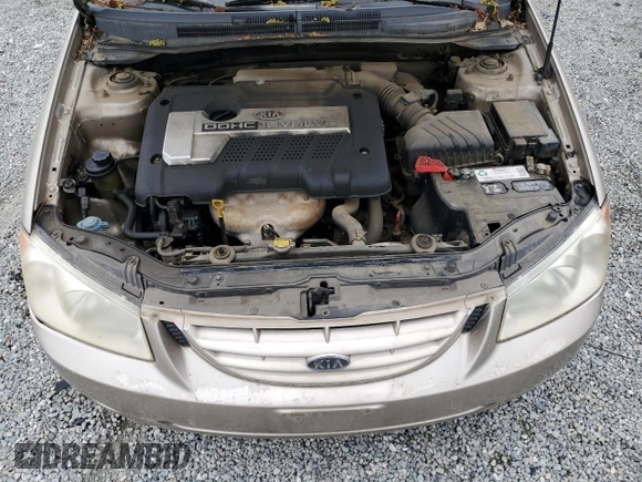 2005 Kia Spectra LX with VIN KNAFE122655108260, listed as a Copart auction lot 53750355 with 146,157 mi miles and Clean Title. Bid and sale history available at carsss.com. Image 11.