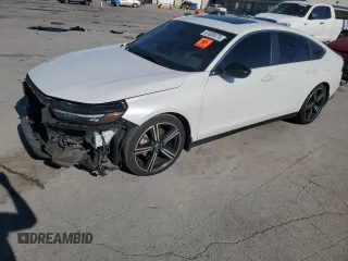 2024 Honda Accord Sport с VIN 1HGCY2F51RA035997, выставлен на аукционе Copart как лот 57039375 с пробегом 120 306 миль миль и Списание • Salvage title. История ставок и продаж доступна на DreamBid. Изображение 1.