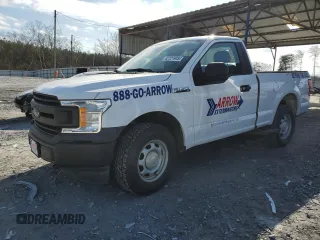 2019 Ford F-150 XL with VIN 1FTMF1EB6KKD16218, listed as a Copart auction lot 42721945 with 160,259 mi miles and Salvage title. Bid and sale history available at DreamBid. Image 1.